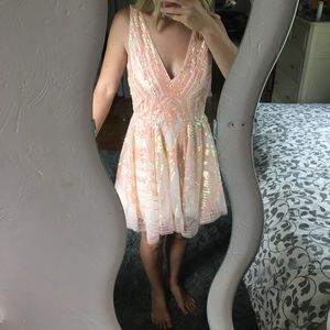 Pink Sequin Dress